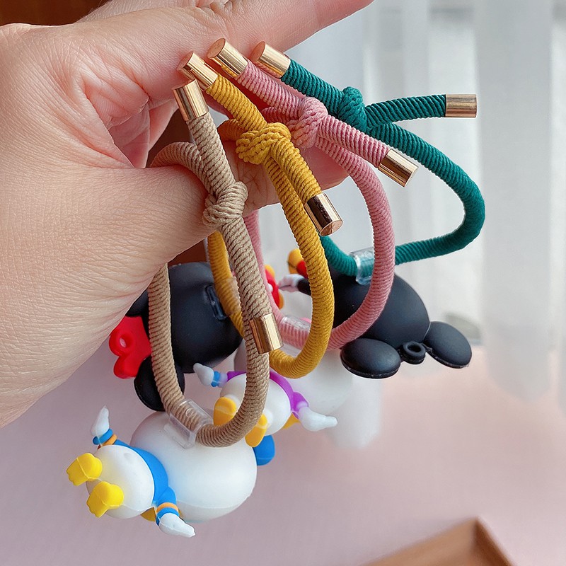 Dây cột tóc hình hoạt hình Mickey thời trang dễ thương cho nữ