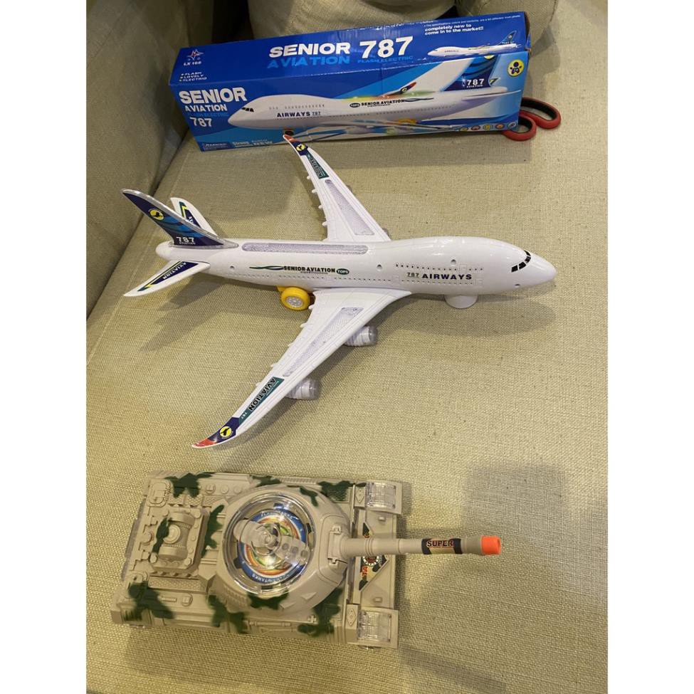 Máy Bay Đồ Chơi boeing 787 Chạy Pin Có Đèn Led Và Âm Thanh
