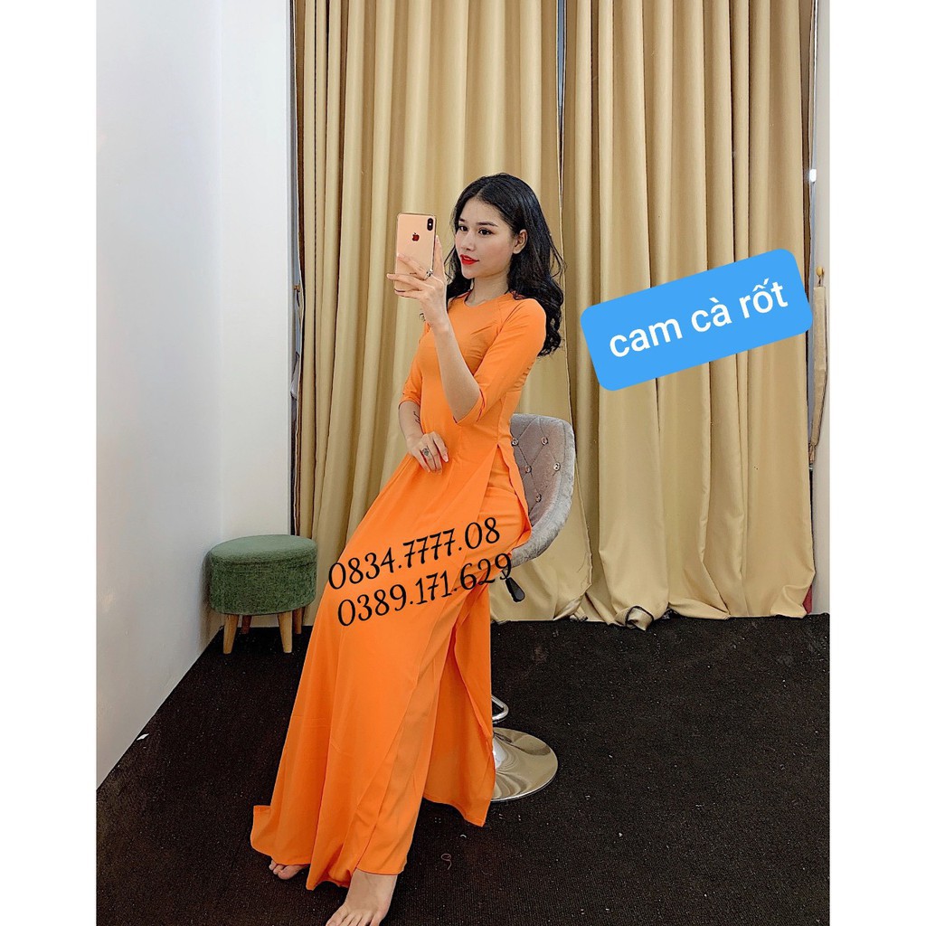 Áo dài đẹp ⚡FREESHIP⚡ Áo dài trơn truyền thống mẫu hot năm 2020