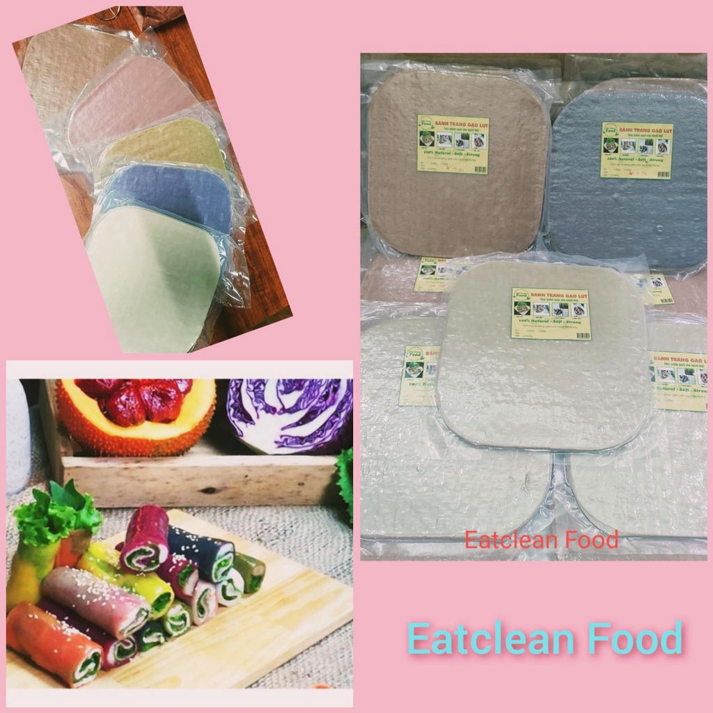 Bánh tráng gạo lứt ngũ sắc eatclean,ăn kiêng,giảm cân