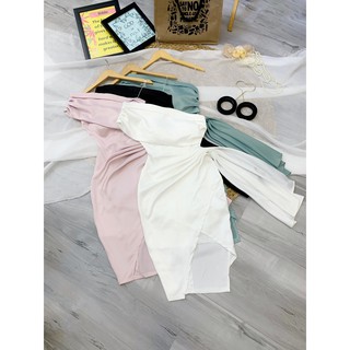 ĐẦM DỰ TIỆC CHẤT LỤA MỀM MẠI VẠT CHÉO