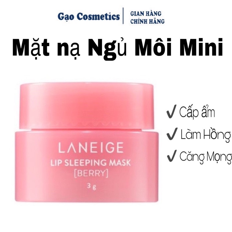 Mặt Nạ Ngủ Dưỡng Ẩm Môi Và Phục Hồi Môi Thâm L.aneige Lip Sleeping Mask 3g