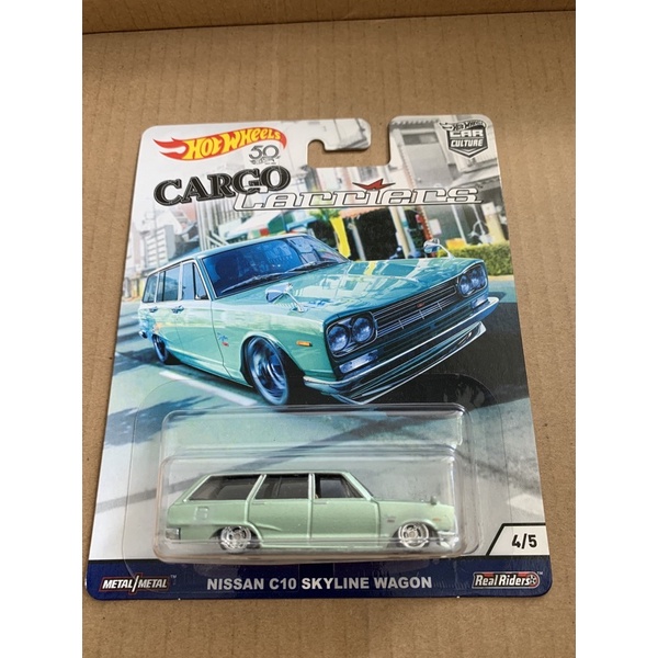 Xe Hot Wheels Premium Nissan C10 Skyline Wagon (‘69 Nissan Skyline Van)