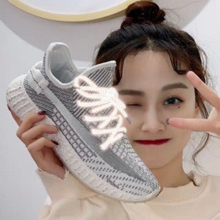 Giầy thể thao nữ dây kẻ phát sáng phản quang cực đẹp