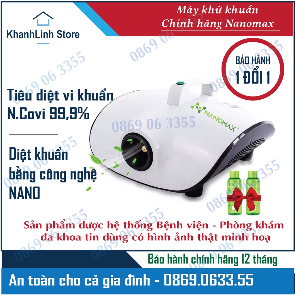 Máy khử khuẩn chính hãng Nanomax🔥Diệt các loại vi khuẩn 99% lây qua bệnh đường hô hấp, khử mùi trong xe hơi.