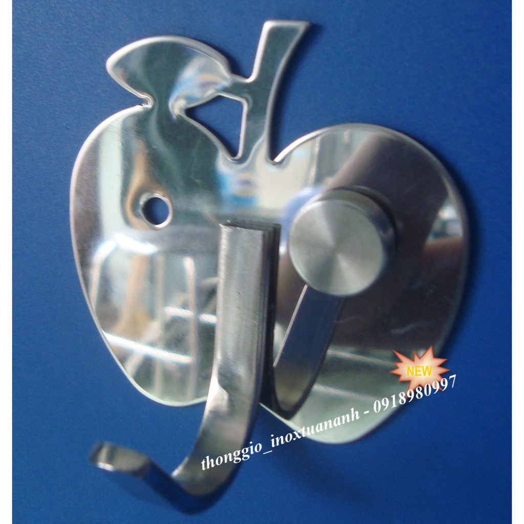 Móc áo inox dẹp hình táo
