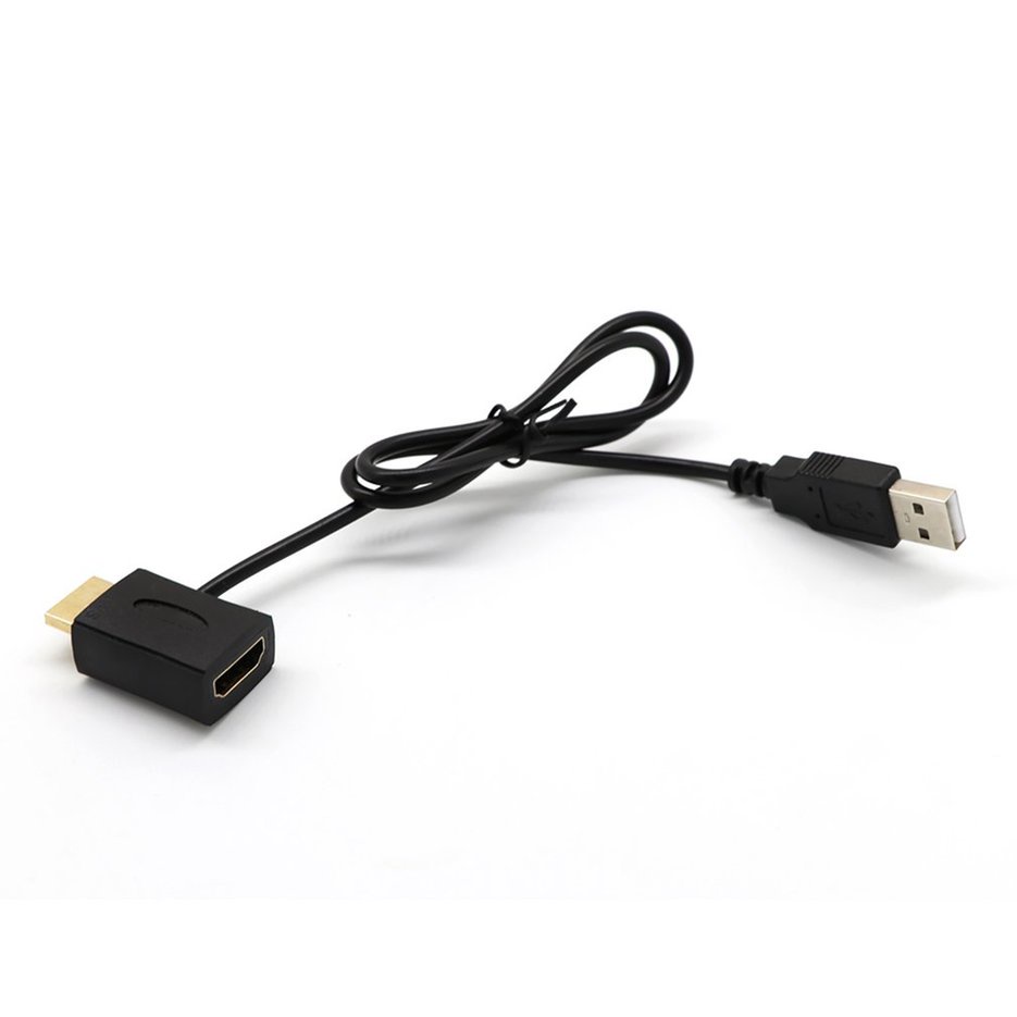 Computer Cable USB 2.0 HDMI-compatible Male To Female Adapter Power Supply