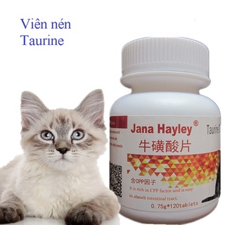 Viên nén bổ sung Taurine cho chó mèo, hỗ trợ điều trị, phòng tránh các bệnh về mắt và tim mạch