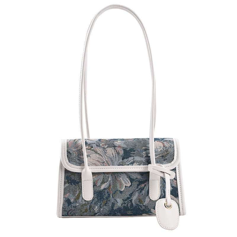 Túi đeo dưới cánh tay Dáng Vuông Nhỏ In Hoa Thời Trang Mùa Hè Cho Nữ 2021