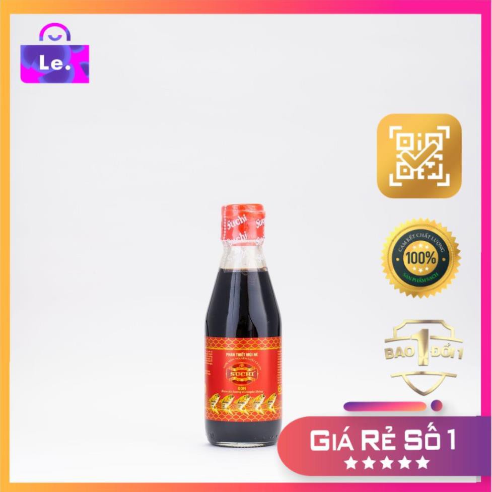 [BÁN CHẠY] Nước Mắm Cá Cơm Truyền Thống có US FDA Xuất Khẩu Suchi 60N (60 độ Đạm) 180ml