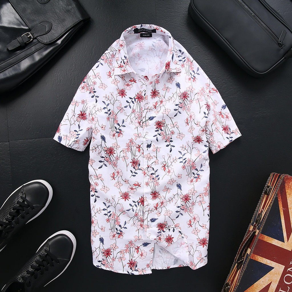Sơ mi họa tiết mùa hè