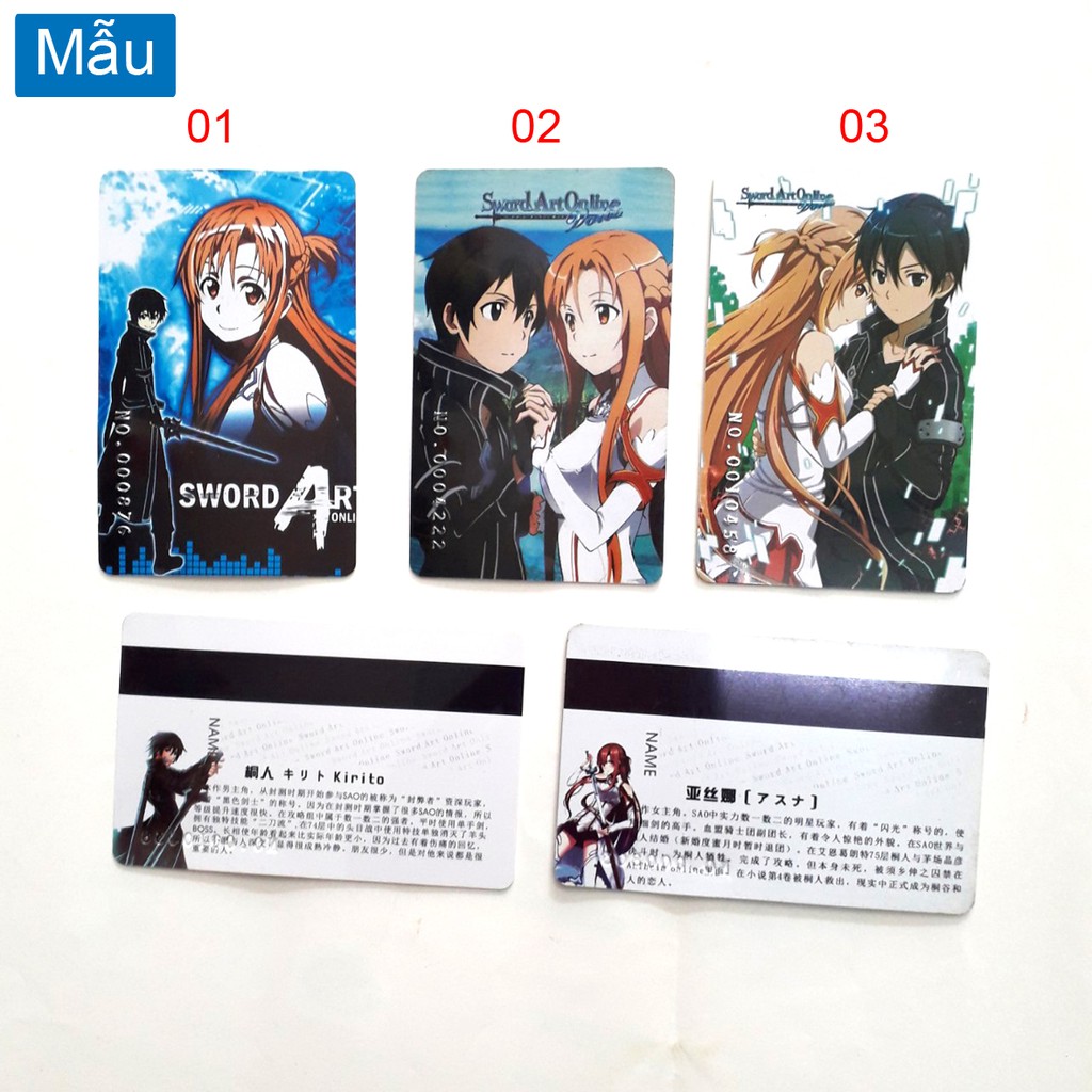 Thẻ card anime SWORD ART ONLINE