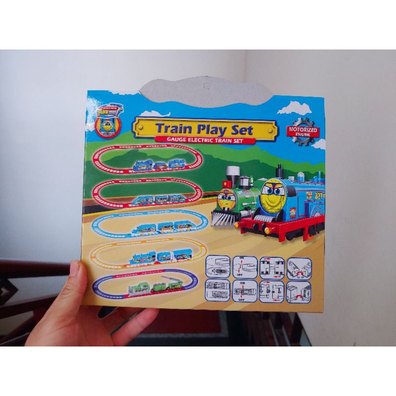 Bộ đồ chơi tàu hỏa đường ray xe lửa Thomas dùng pin . loại to 8 thanh ray nối