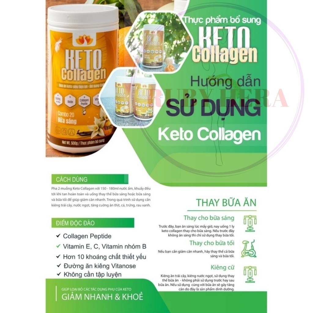Giảm cân Keto Collagen KC01 – Bữa Ăn Siêu Tiện Lợi– Giảm Cân Nhanh – Giảm Cân An Toàn (Hộp 500GRAM) | BigBuy360 - bigbuy360.vn