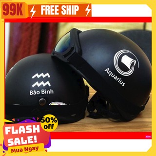 Mũ 1/2 Cung hoàng đạo (chọn cung) + Kính uv 400