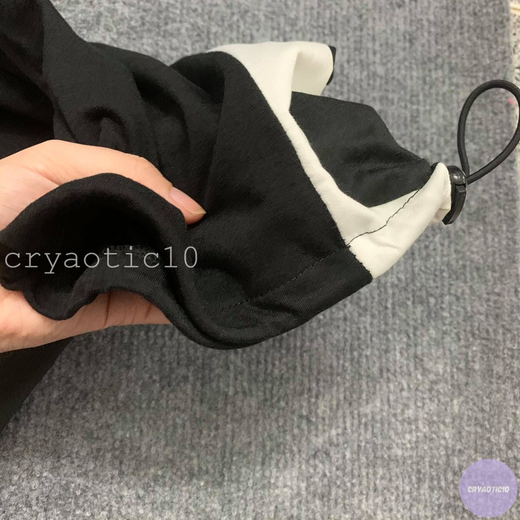 [Kèm hình thật] Quần sọc bò sữa ống dây rút unisex cryaotic10