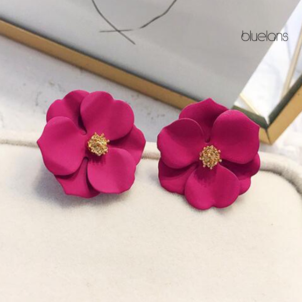 Hoa Tai Hình Hoa Nhiều Màu Sắc Thời Trang Mùa Hè Cho Nữ