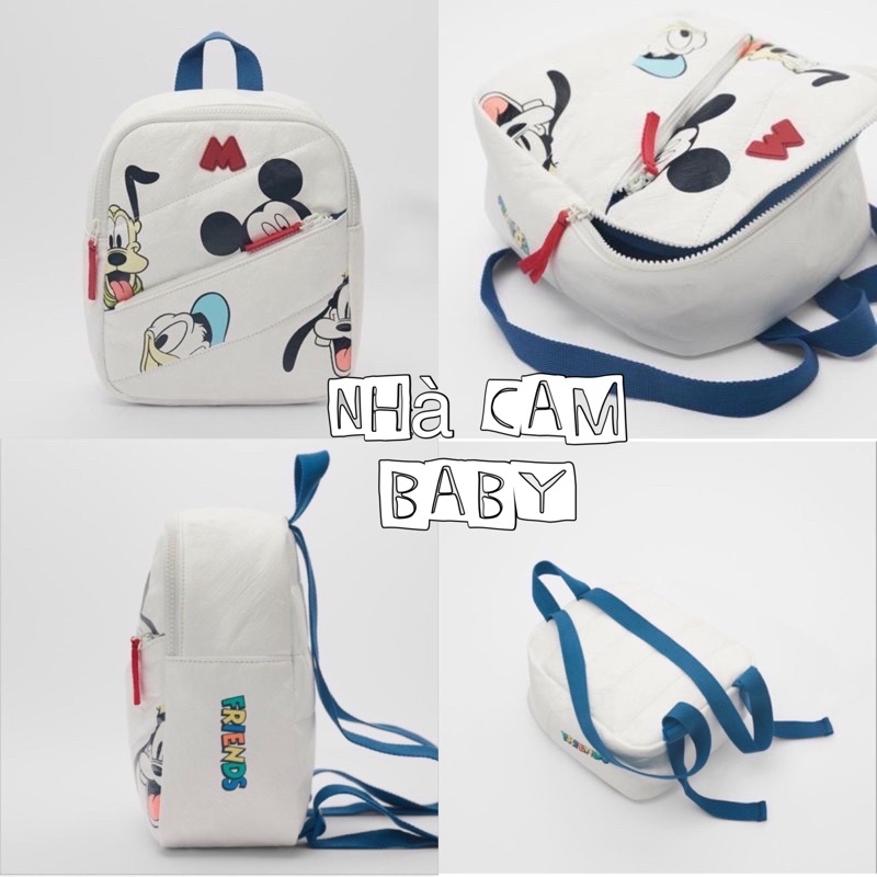 Balo ZR Mickey Màu Trắng Cho Bé - Nhà Cam