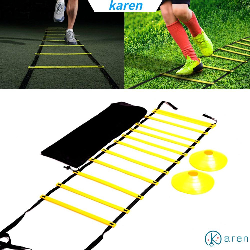 👗KAREN💍 10 Cones Feet Football Basketball Fitness Agility Training Ladder