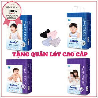 [MẪU MỚI 2020-KÈM QUÀ TẶNG TRỊ GIÁ 30K]TÃ BỈM GOLDGI NỘI ĐỊA NHẬT DÁN/QUẦN ĐỦ SIZE NB92/S84/M66/M60/L56/L48/XL44/XXL32