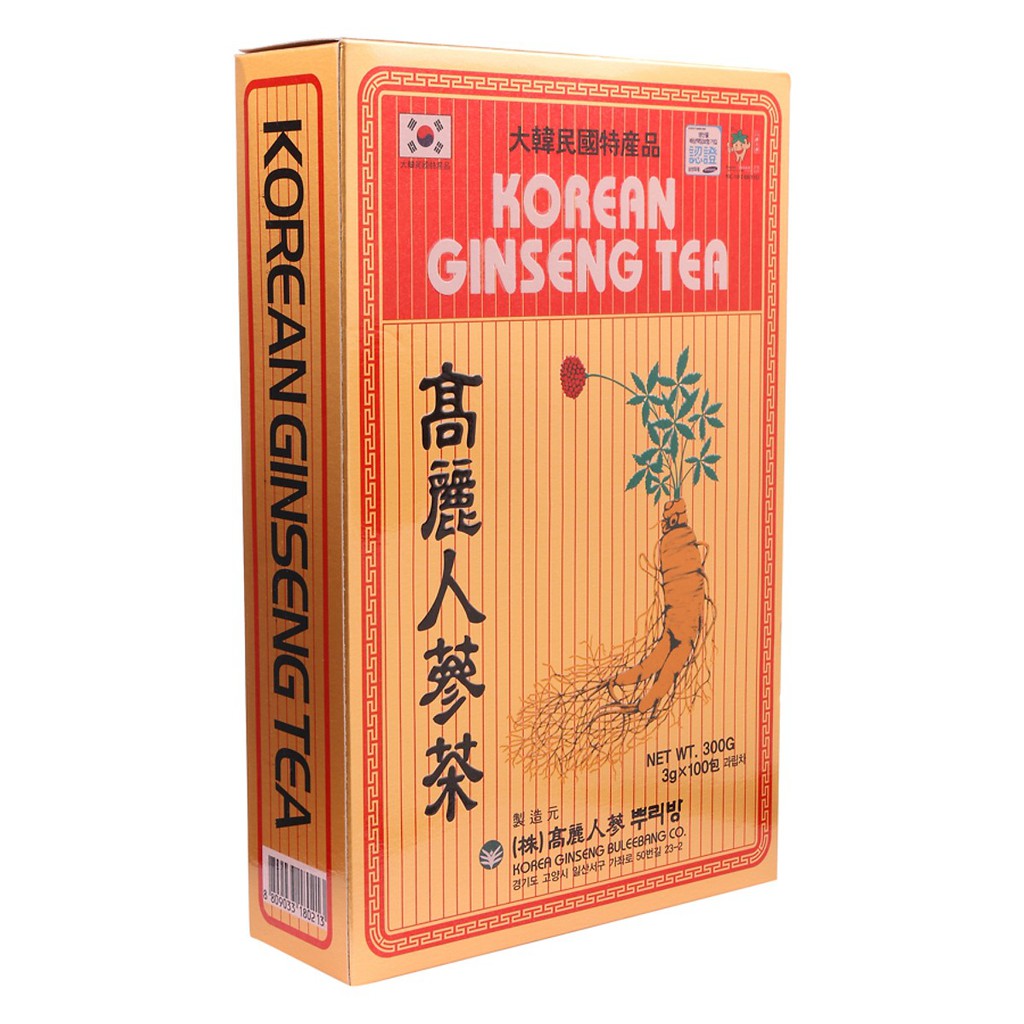 Trà Sâm Hàn Quốc Korean Ginseng Tea Hộp 100 Gói