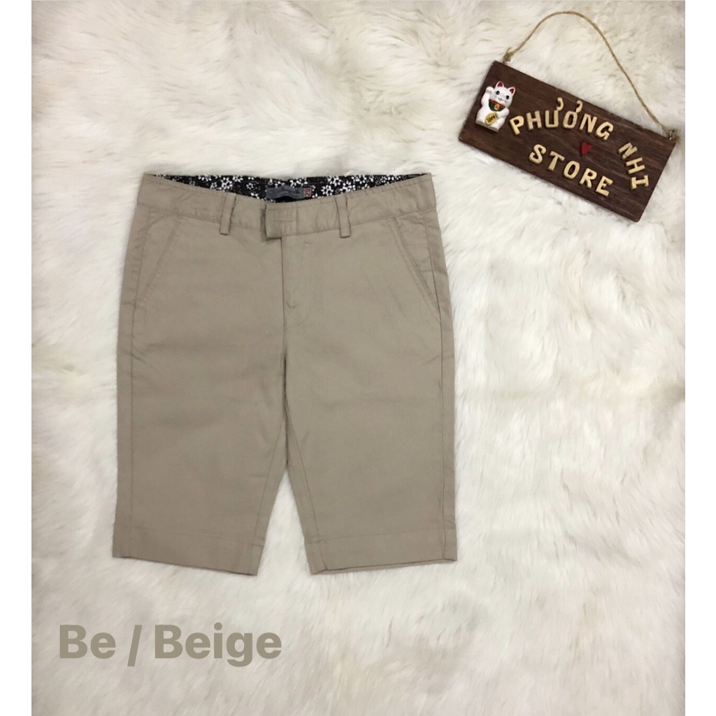 Quần Lửng Kaki Thun Màu Be / Màu Beige / Quần Lửng Nữ Trơn Basic