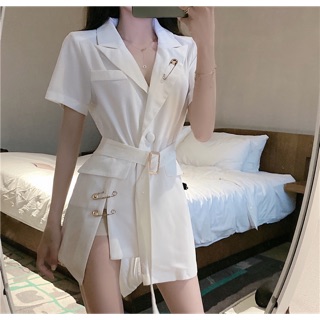 Đầm vét thiết kế mốt k quần  dây thắt eo kiểu cách 2021