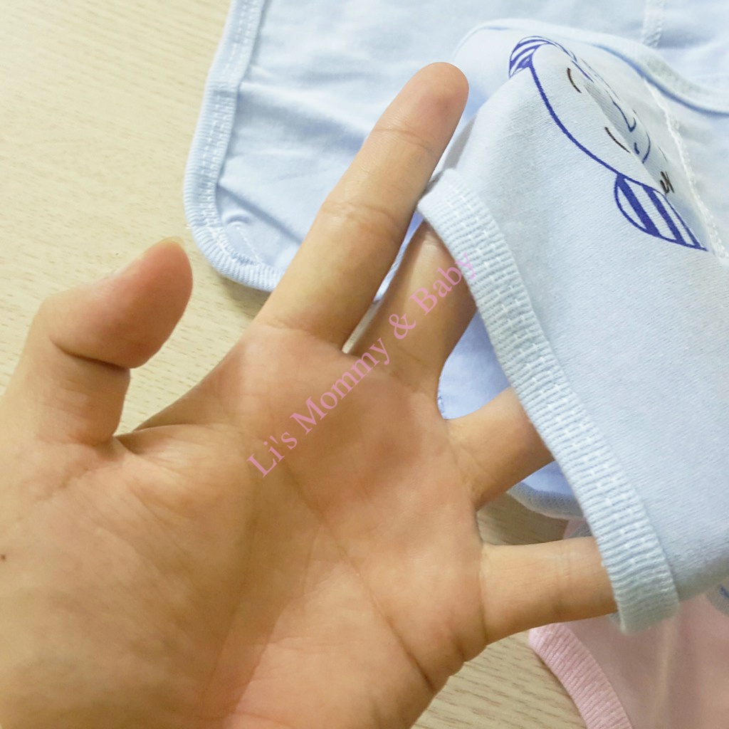 Quần đóng bỉm vải Baby Leo khóa dán chất liệu cotton mềm mại cho bé từ 0 đến 9 kg Mã TQ402