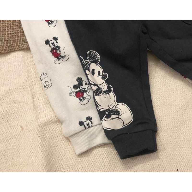 Quần nỉ Mickey C&A sz 3m-3y
