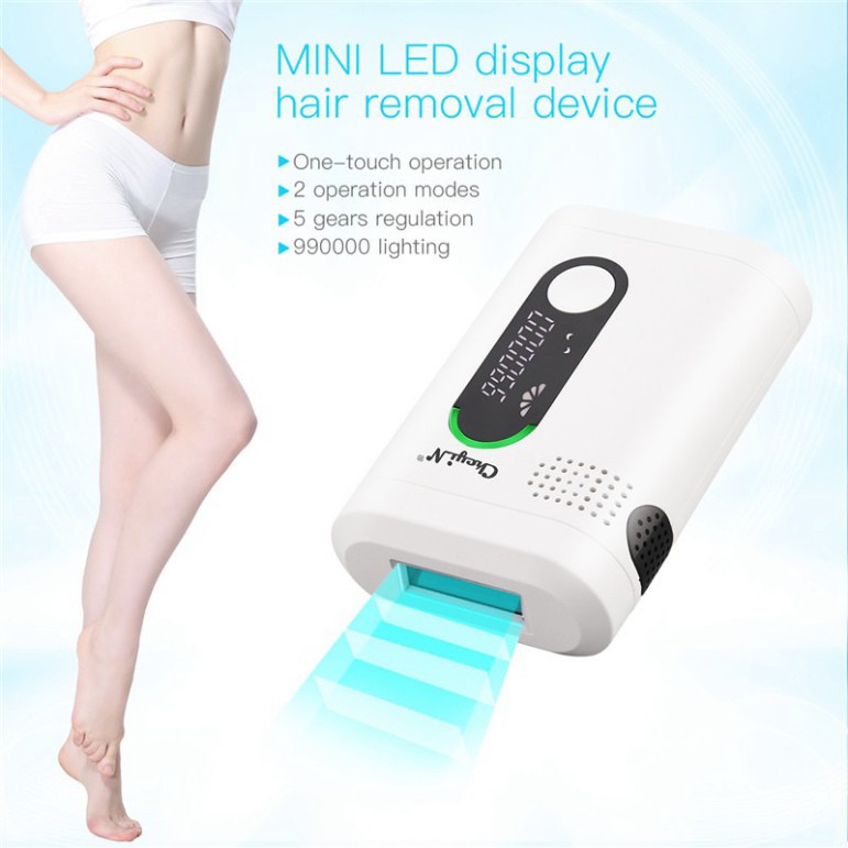 Máy triệt lông CkeyiN MT104 5 chế độ điều chỉnh IPL cho cơ thể và mặt với màn hình LCD cảm biến cho làn da