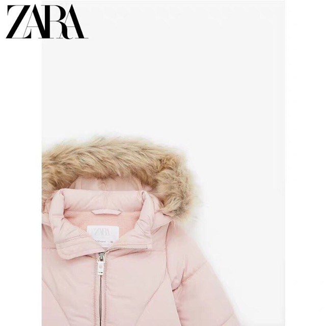 Áo khoác Zara mũ lông