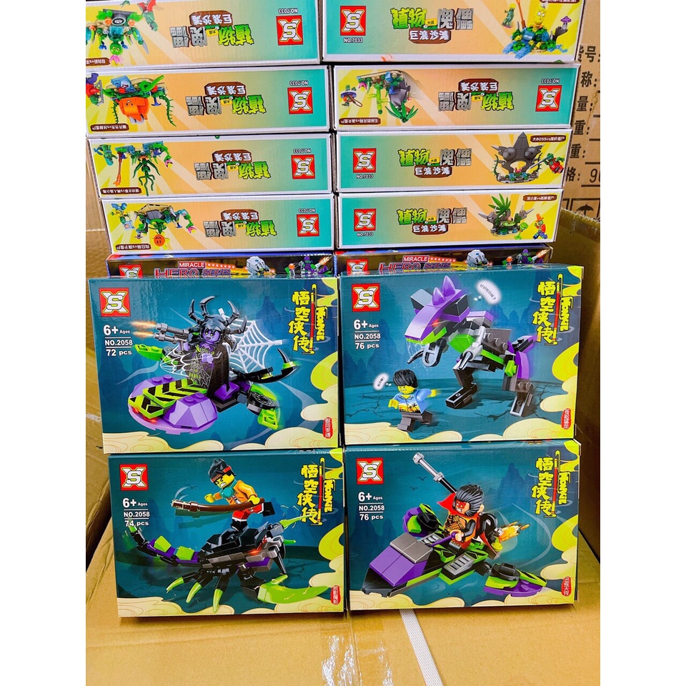 Đồ chơi lắp ghép siêu anh hùng - ninja - my world - người nhện - pubg