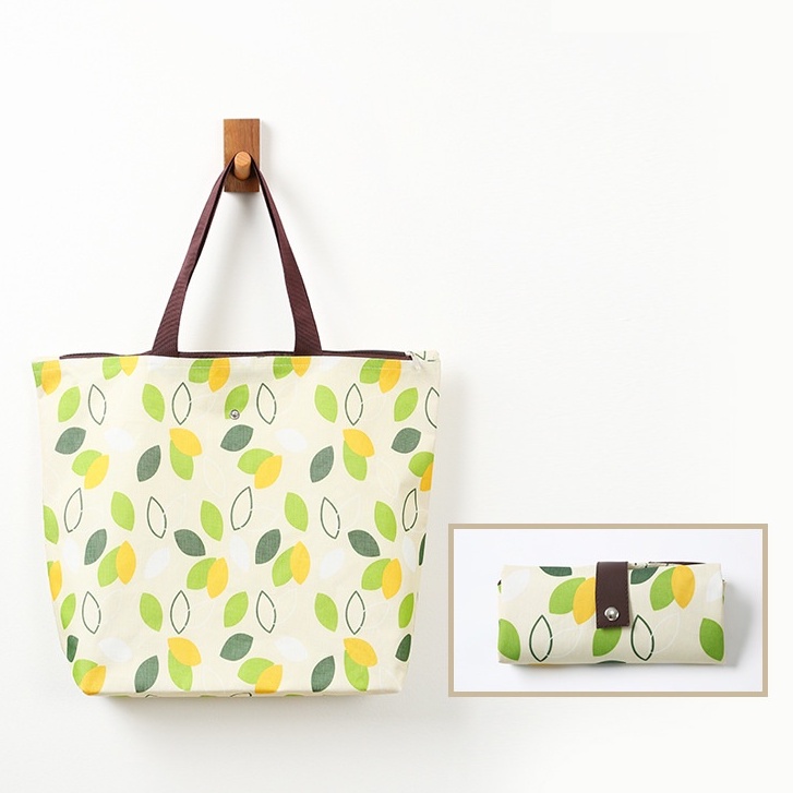 Túi đi chợ, túi đi siêu thị vải Oxford không thấm nước có thể gấp gọn size 45.5x12x32cm