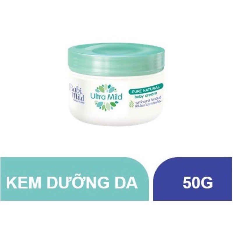 KEM DƯỠNG DA CHO BÉ BABI MILD PURE NATURAL (50G