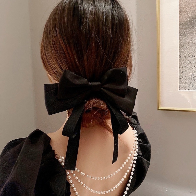Kẹp Tóc Nơ Satin Thời Trang Hàn Quốc