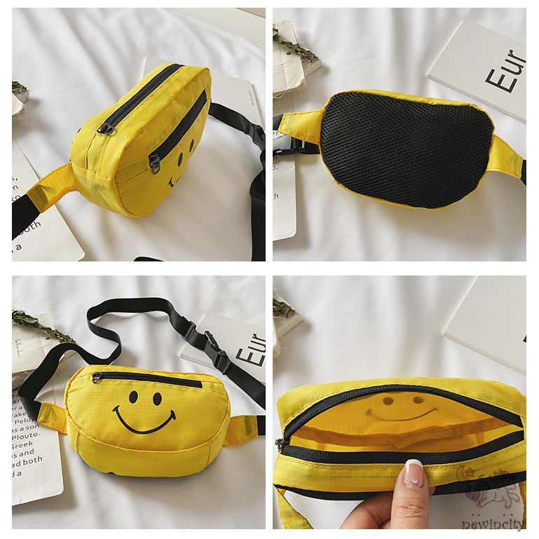 Túi Đeo Chéo Hình Mặt Cười Đáng Yêu Phong Cách Hàn Quốc