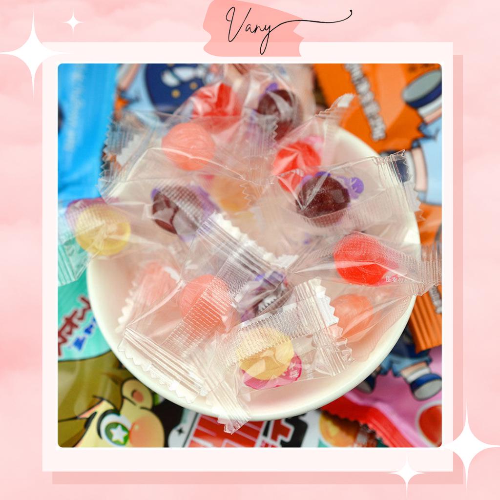 Kẹo Cứng Nhiều Vị Mix Trái Cây Trà Ô Long Trà Đào 5 Loại Ăn Vặt