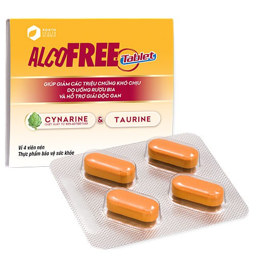 Nước giải Rượu Alcofree – Hỗ trợ giảm đau đầu và buồn nôn, mệt mỏi sau khi uống rượu bia - Chai 50ml
