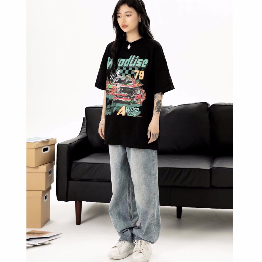 Áo Thun Cotton UNISEX - Áo Phông Tay Lỡ Form Rộng AT 79