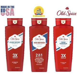 Sữa tắm gội nam 2in1 gel old spice high endurance 3x 532ml pure sport | fresh fraicheur - mỹ