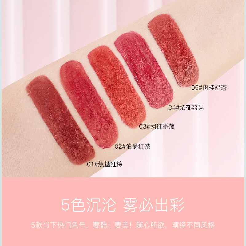 (Hàng Mới Về) Son Kem 5 Màu Nhung Lì Lâu Trôi Xinh Xắn | BigBuy360 - bigbuy360.vn