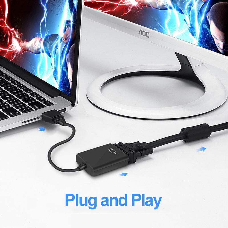 Cáp chuyển đổi HDMI sang VGA dây HDMI to VGA  Cho PC,laptop, Máy Chiếu Cao Cấp Độ Dài 20CM Full HD 1080P VNET