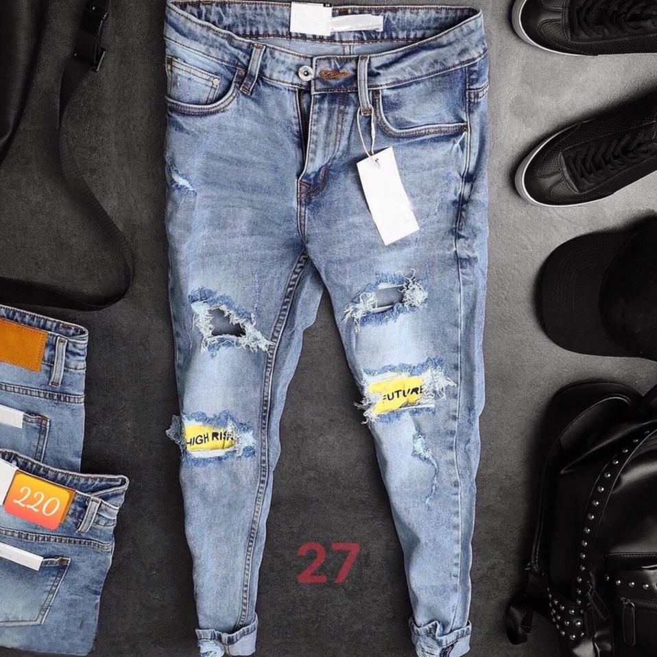 Quần jean nam cao cấp - Chất liệu Denim, co dãn tốt Thời Trang Nam Nữ Gemini KVS