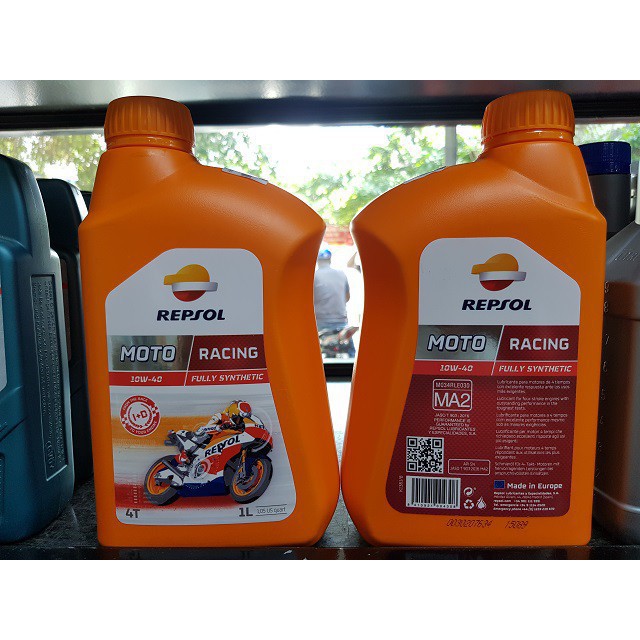 Repsol Racing 10W40 1L - Nhớt tổng hợp cao cấp xe số, côn tay Mô tô PKL