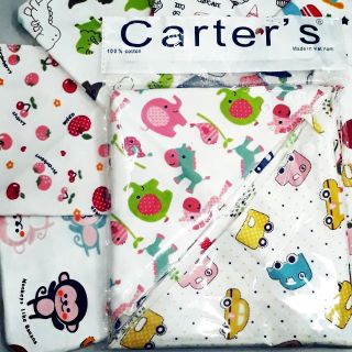 Set 5 Khăn yếm tam giác 2 lớp cotton