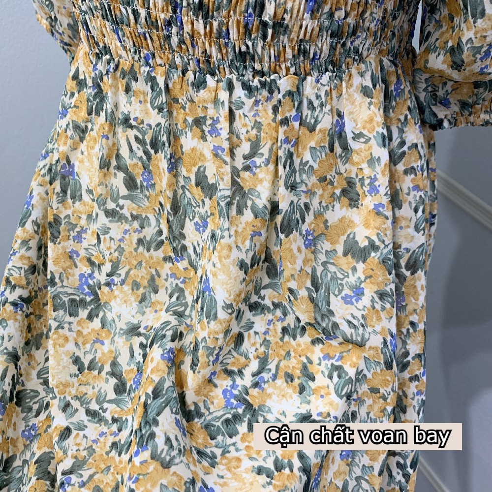 [2 LỚP] VÁY HOA NHÍ XÒE - ĐẦM MAXI ĐI BIỂN CHẤT VOAN BAY V-MX | BigBuy360 - bigbuy360.vn