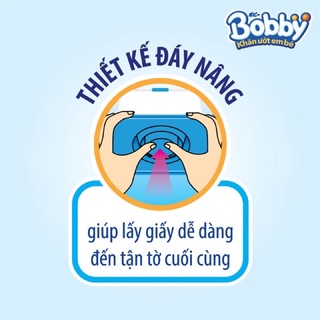 Khăn ướt Bobby không mùi 100 miếng (Xanh)