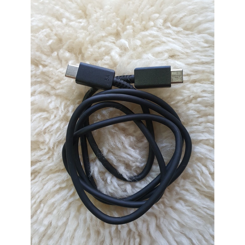 Dây Cáp Sạc 5A 2 Đầu Type C Cho Củ Sạc Samsung 35W 45W 65W Chuẩn PD 3.0 - Sạc Và Truyền Tải Giữ Liệu Siêu Nhanh