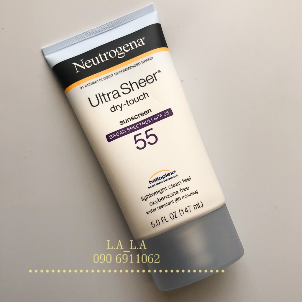 [ 88mL / 147mL ] Kem Chống Nắng Neutrogena Ultra Sheer® Dry-Touch Sunscreen Broad Spectrum SPF 55