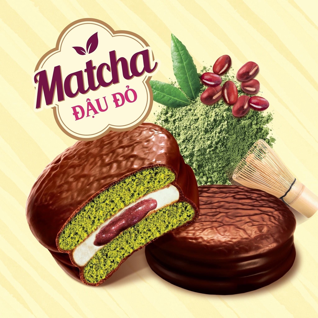 [FREESHIP]Bánh Chocopie  Orion Hộp 12 Bánh Vị  Truyền Thống/Matcha Đậu Đỏ/Dark 360-396g